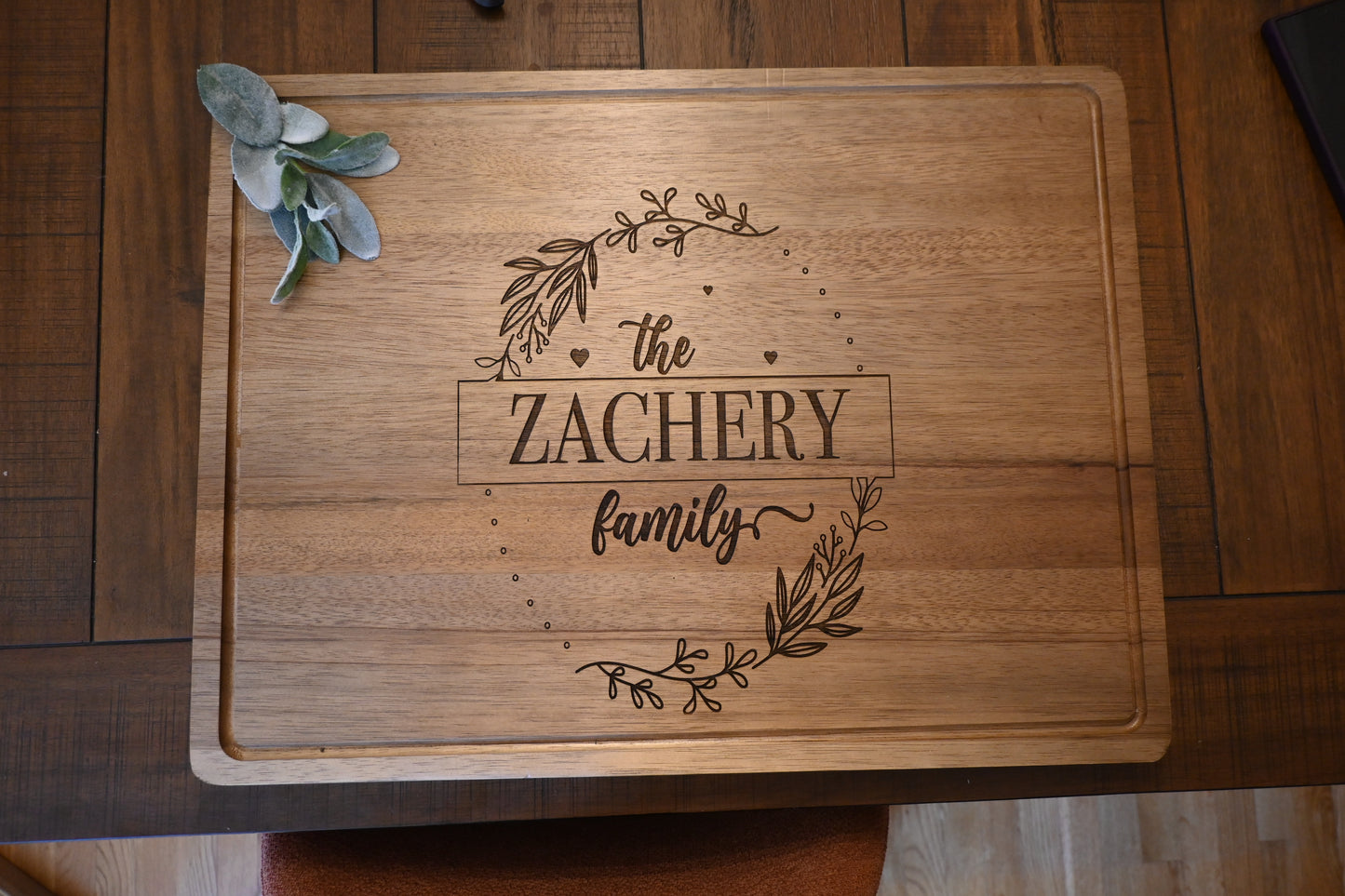 Personalized Acacia Wood Charcuterie Board (Square) | Sage and Silva