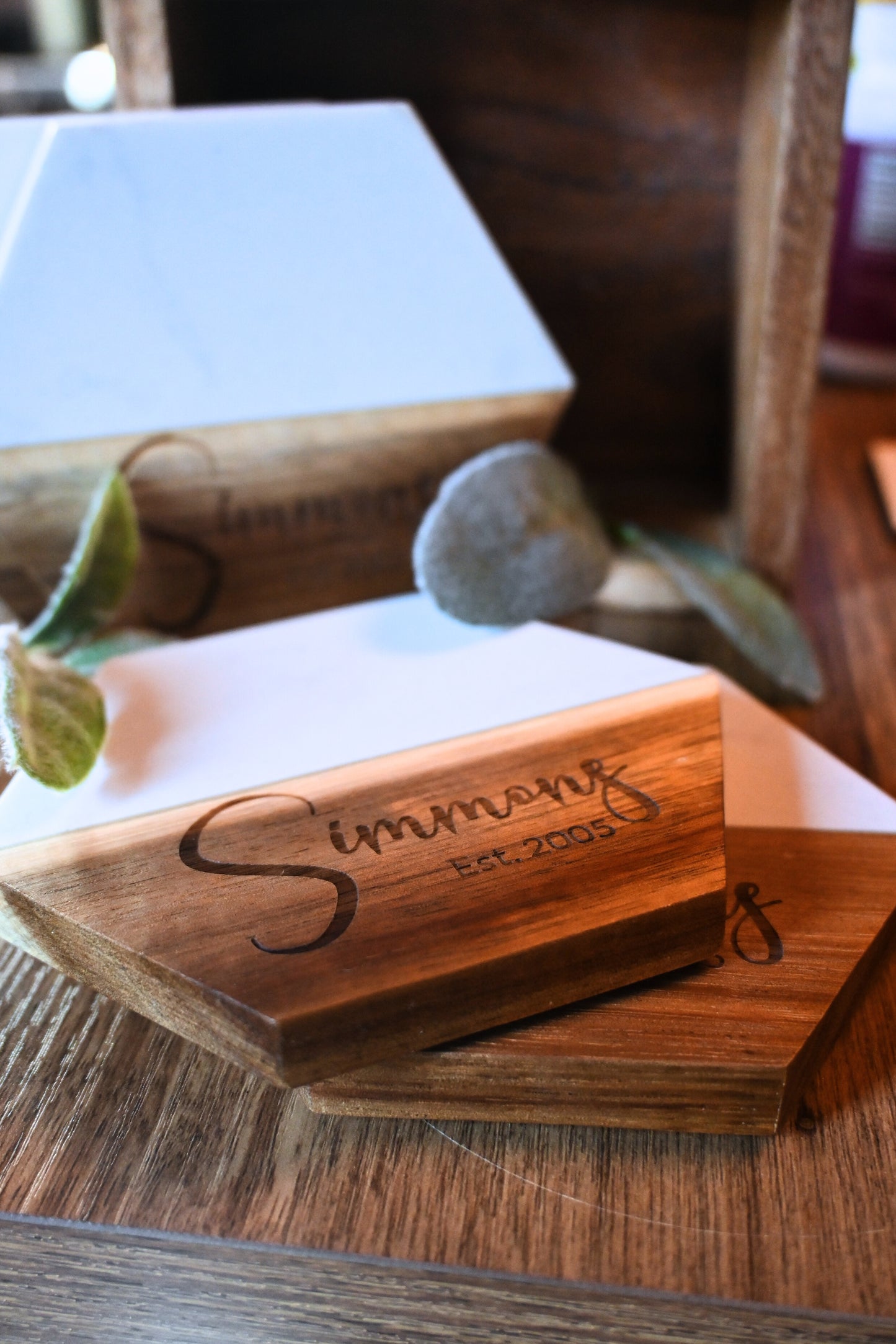 Personalized Coaster Set - Hexagon | Sage & Silva