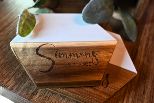 Personalized Coaster Set - Hexagon | Sage & Silva